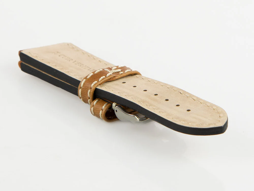 Glycine, Leather strap, 24mm, Brown, CBIGBR-24 - Image 3