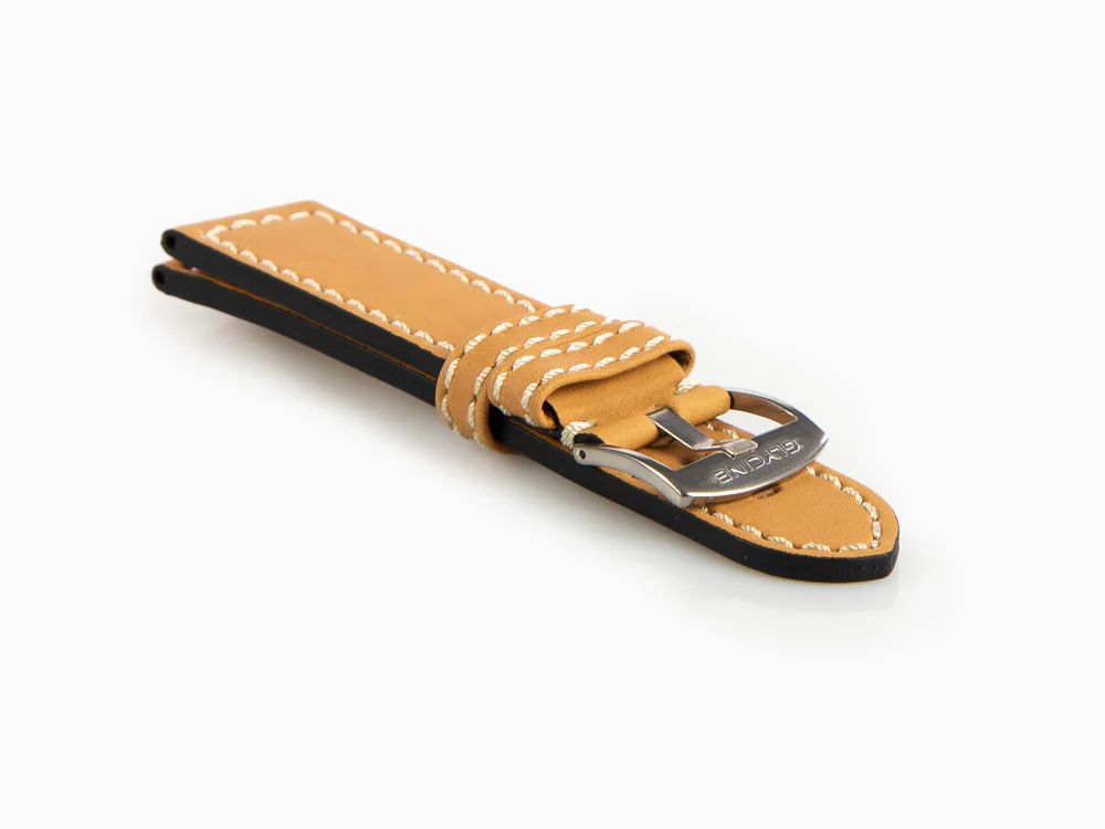 Glycine, Leather strap, 24mm, Brown, LB7BHH-24 - Image 2