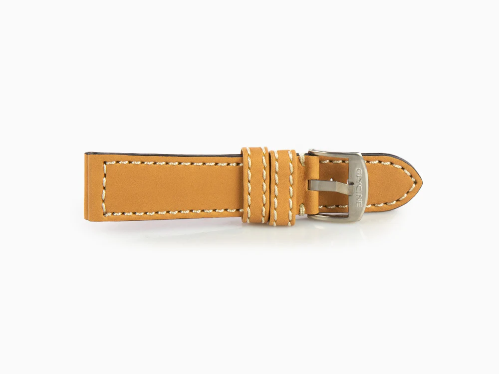 Glycine, Leather strap, 24mm, Brown, LB7BHH-24 - Image 4