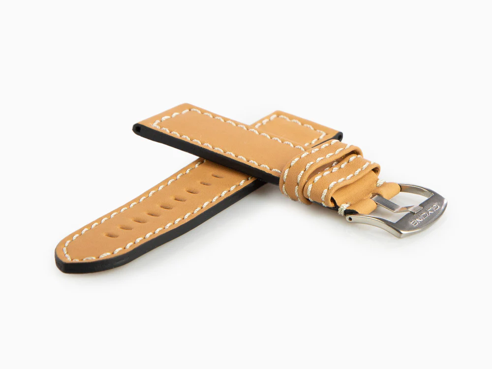 Glycine, Leather strap, 24mm, Brown, LB7BHH-24 - Image 6