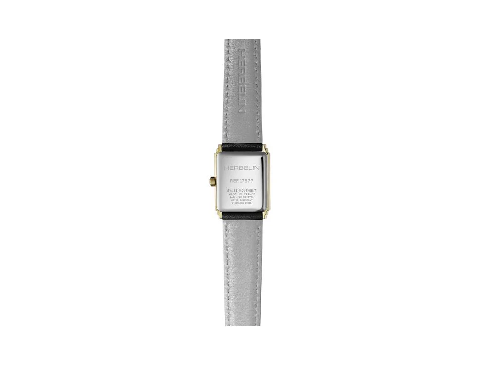 Herbelin Art Déco 1925 Quartz Watch, PVD Gold, Black, 29,5 mm, 17577P84 - Image 3