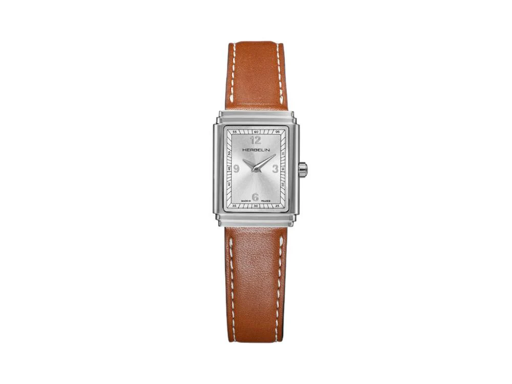 Herbelin Art Déco Quartz Watch, Silver, 29,5 mm, 17577AP22GD - Image 2