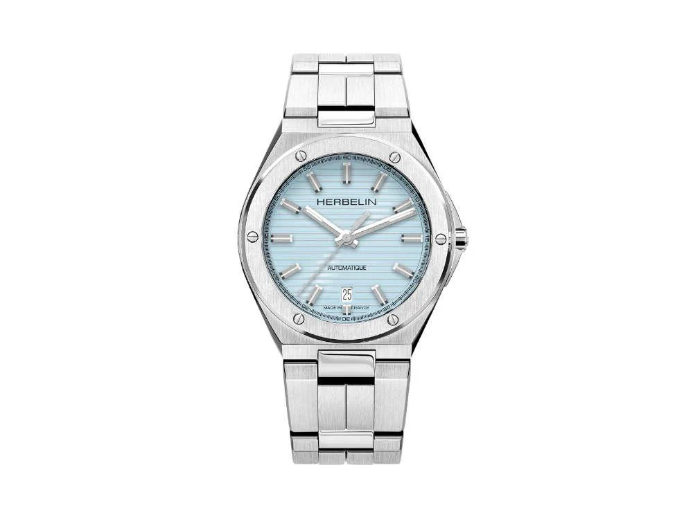 Herbelin Cap Camarat Automatic Watch, Stainless Steel, Blue, 40.5 mm, 1645B25 - Image 2