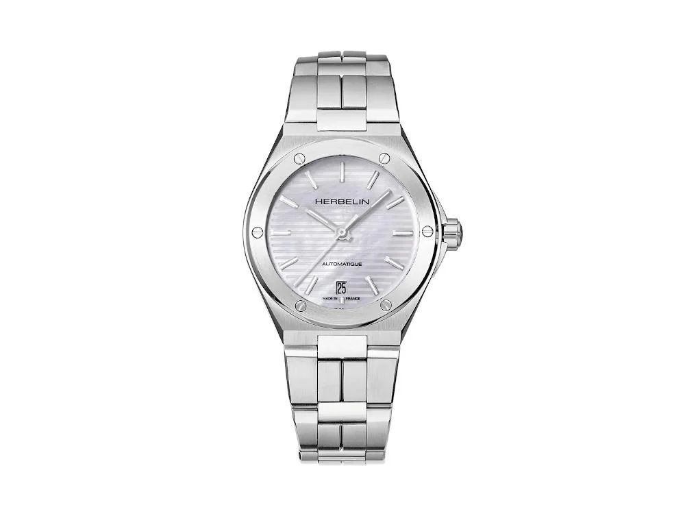 Herbelin Cap Camarat Automatic Watch, White, 37 mm, 1545B19 - Image 2