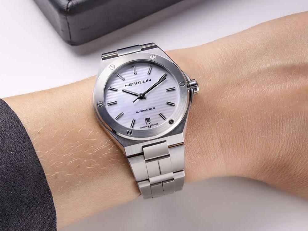 Herbelin Cap Camarat Automatic Watch, White, 37 mm, 1545B19 - Image 5