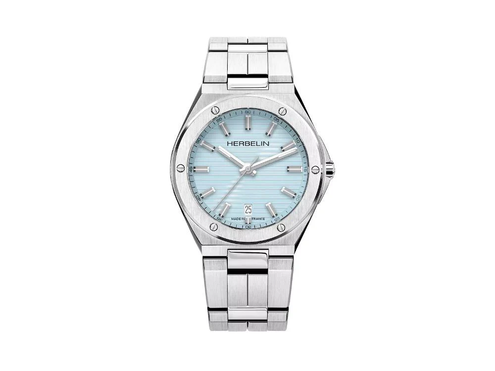 Herbelin Cap Camarat Quartz Watch, Blue, 40.5 mm, 12245B25 - Image 2