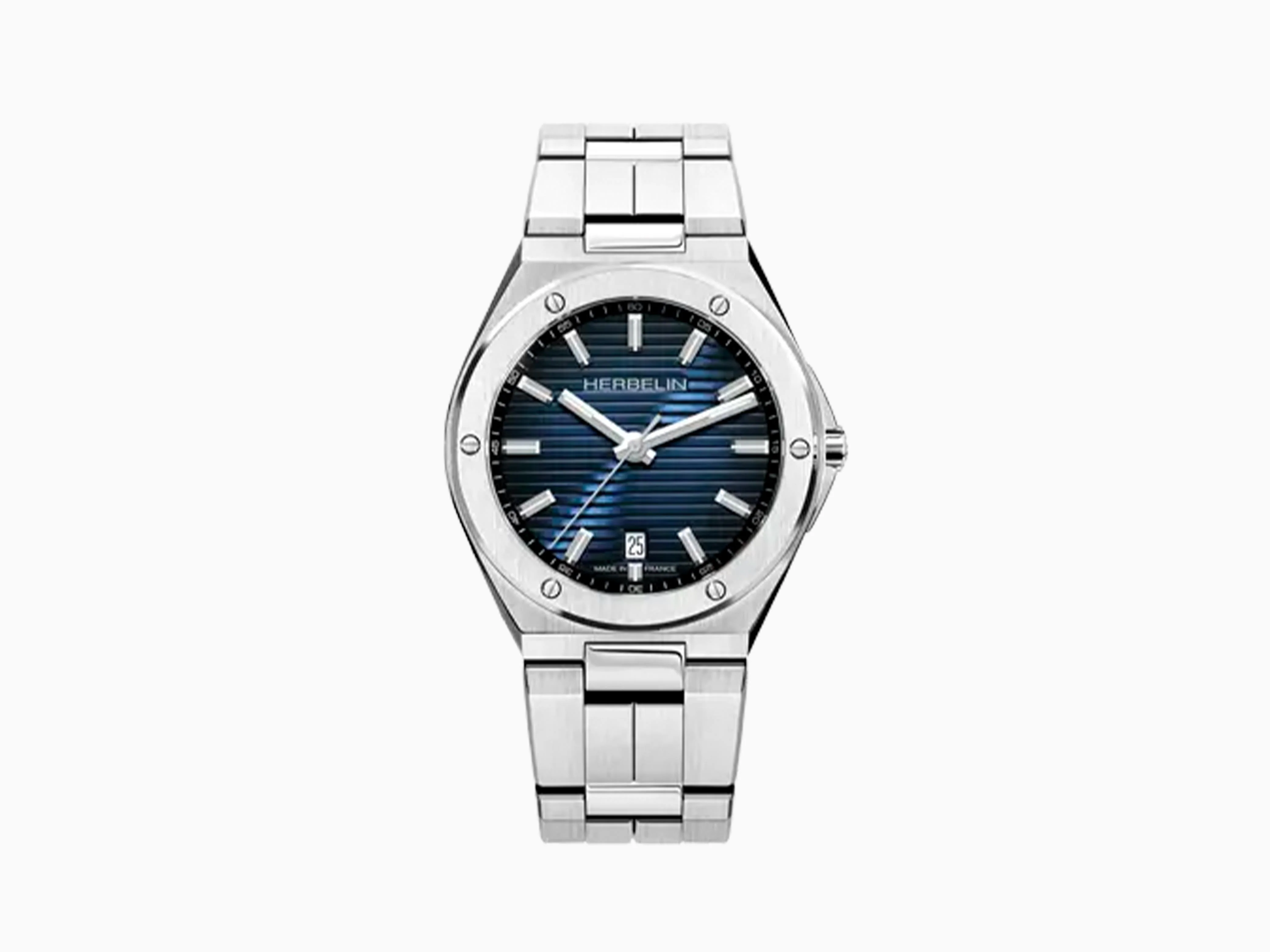 Herbelin Cap Camarat Quartz Watch, Blue, 40.5 mm, Day, 12245B15 - Image 2