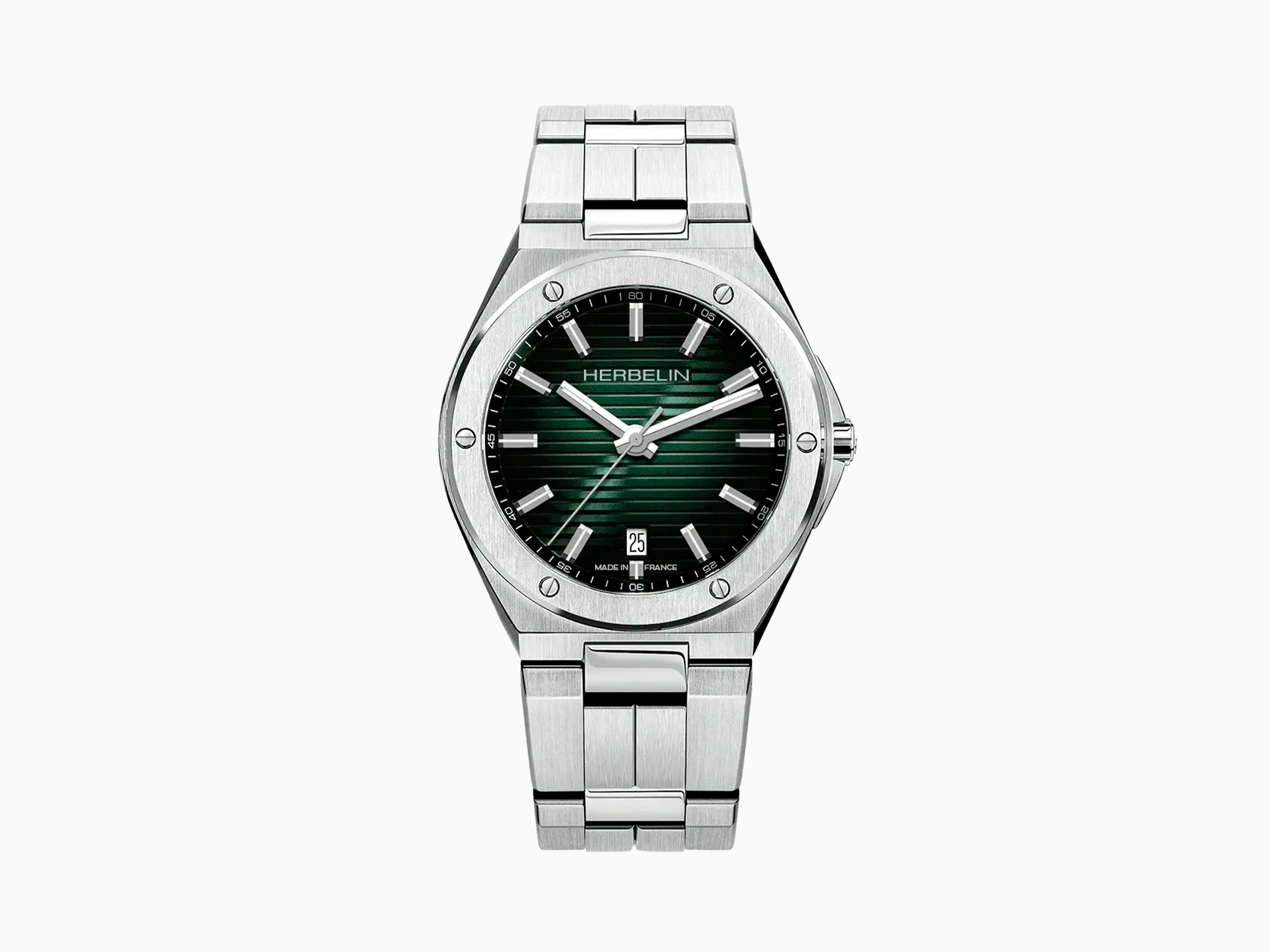 Herbelin Cap Camarat Quartz Watch, Green, 40.5 mm, 12245B16 - Image 2