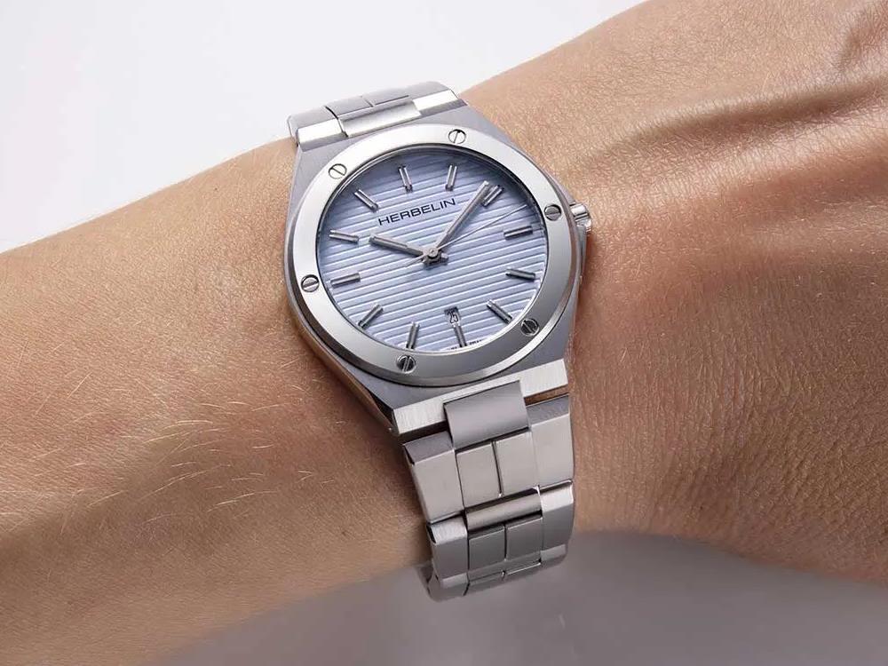 Herbelin Cap Camarat Quartz Watch, Stainless Steel 316L, Blue, 33 mm,14545B2 - Image 5