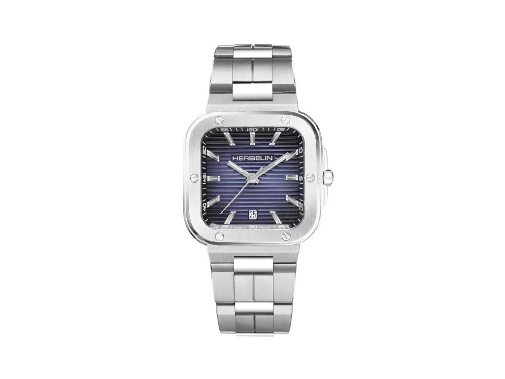 Herbelin Cap Camarat Quartz Watch, Stainless Steel 316L, Blue, 39 mm, 12246B15 - Image 2