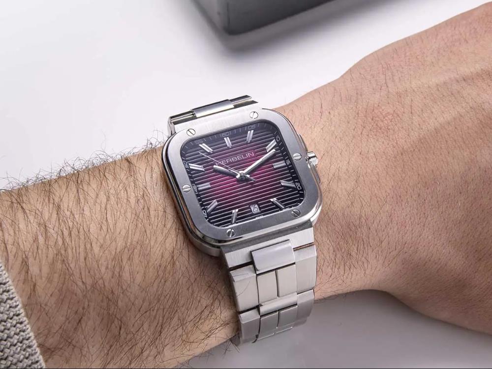 Herbelin Cap Camarat Quartz Watch, Stainless Steel 316L, Red, 39 mm, 12246B18 - Image 3