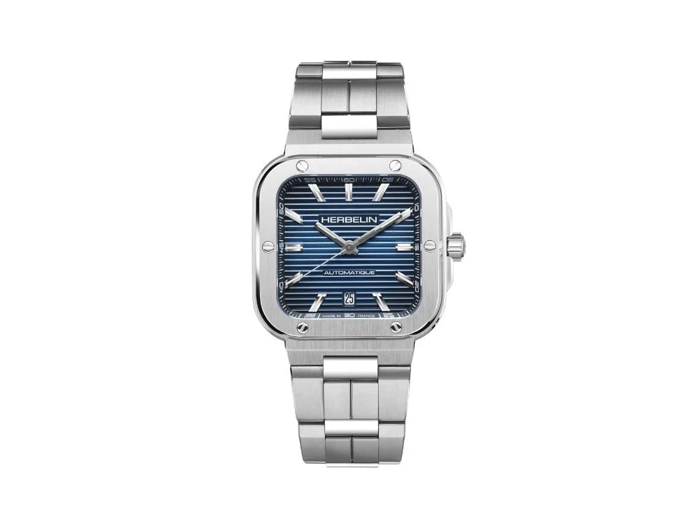 Herbelin Cap Camarat Square Automatic Watch, Blue, 39 mm, 1646B15 - Image 2