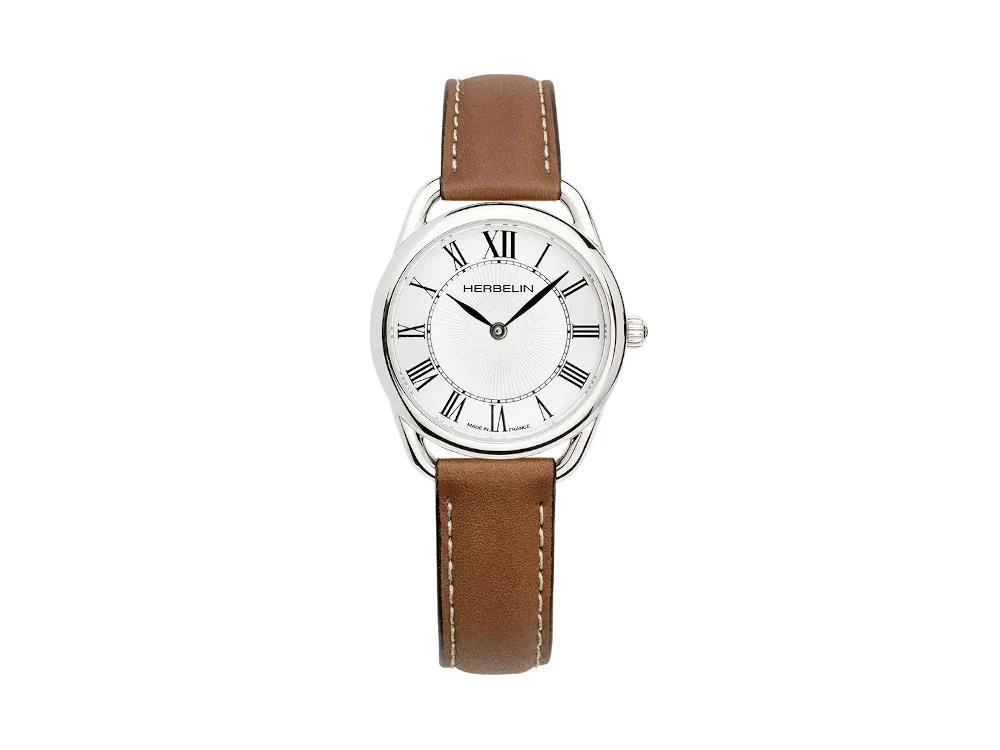 Herbelin Equinoxe Quartz Watch, Stainless Steel 316L, Silver/White,17497AP08GD - Image 2