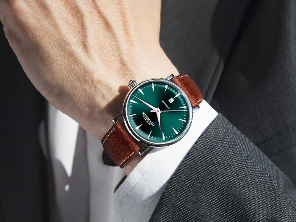 Herbelin Inspiration Automatic Watch, Green, 40 mm, Day 1647AP16BR - Image 4