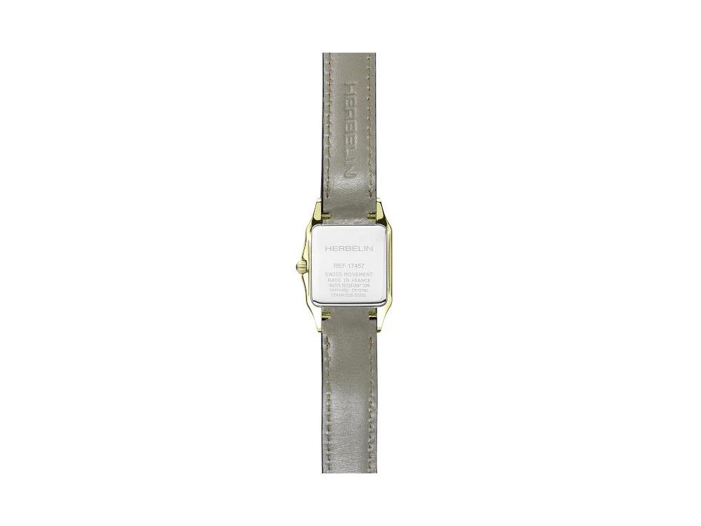 Herbelin Luna Quartz Watch, Stainless Steel 316L, White, 24 mm, 17457P01GD - Image 3