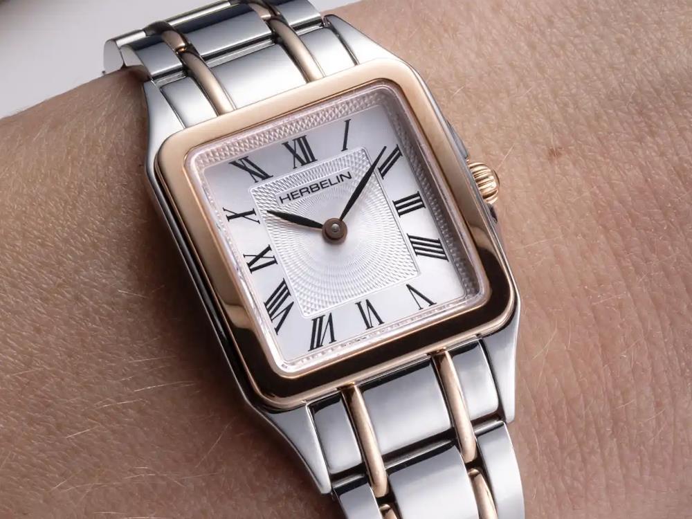 Herbelin Luna Quartz Watch, Stainless Steel, Silver, 24 mm, 17457BTR01 - Image 3