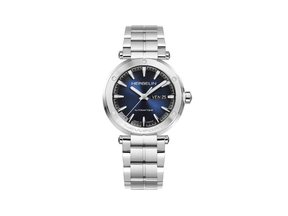 Herbelin Newport Automatic Watch, Blue, 42 mm, Day, 1768B15