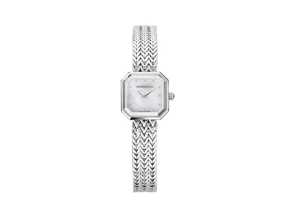 Herbelin Octogone Quartz Watch, Stainless Steel 316L, 22 mm, 17436B19 - Image 2