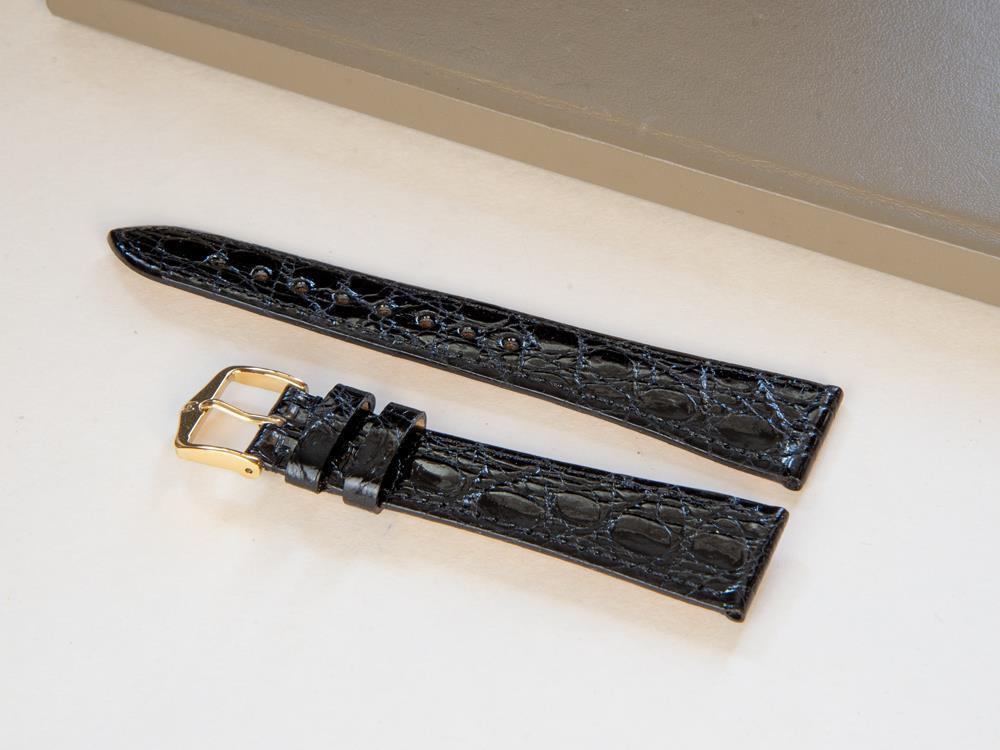 Hirsch Genuine Strap, Black, L (200 mm), 20 mm, 18920850-1-20 - Image 2