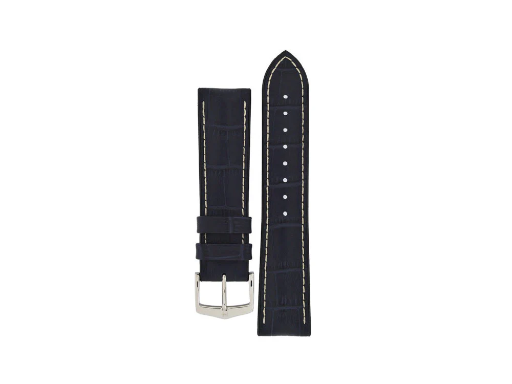 Hirsch George Performance Collection Strap, Blue, 24 mm, 0925128080-2-24 - Image 3
