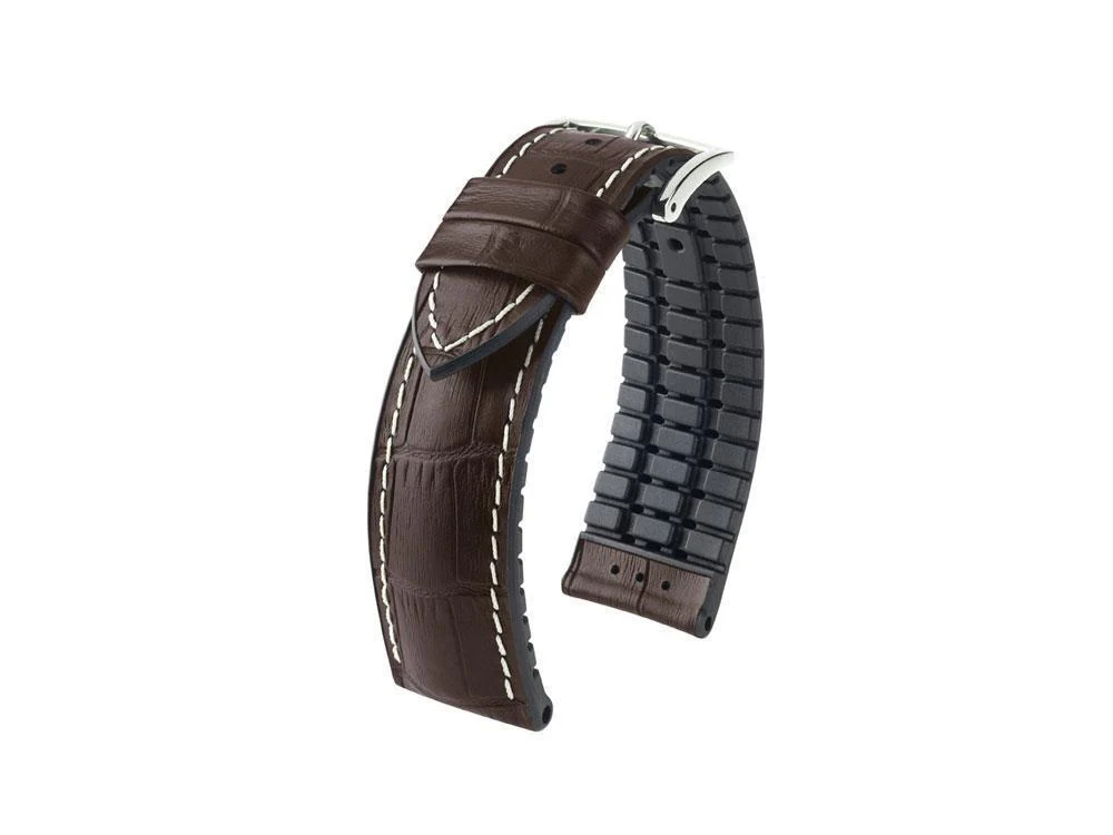 Hirsch George Performance Collection Strap, Brown, 24 mm, 0925128010-2-24 - Image 6