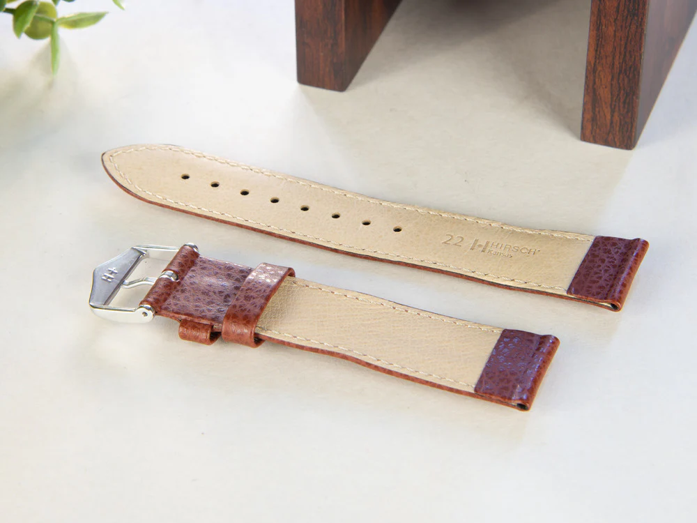 Hirsch Kansas Calfskin Strap, Golden Brown, 22 mm, L (200 mm), 01502070-2-22 - Image 4