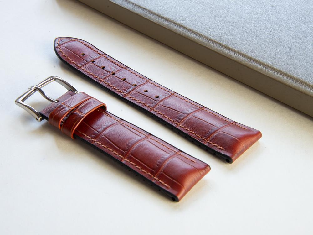 Hirsch Paul Performance Collection Strap, Golden Brown, 22 mm, 0925028070-2-22 - Image 2