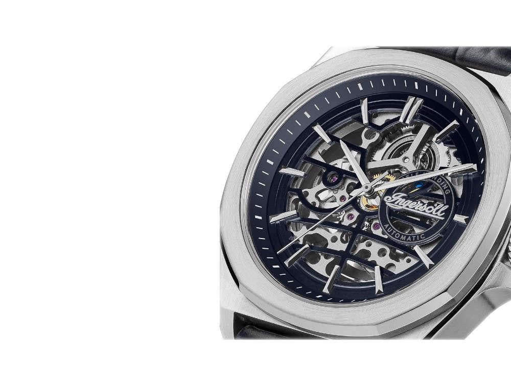 Ingersoll 1892 Orville Automatic Watch, 46 mm, Blue, Leather strap, I09306 - Image 3