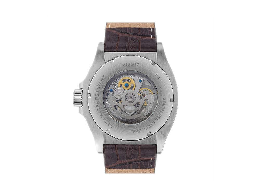 Ingersoll 1892 Orville Automatic Watch, 46 mm, White, Leather strap, I09307 - Image 4