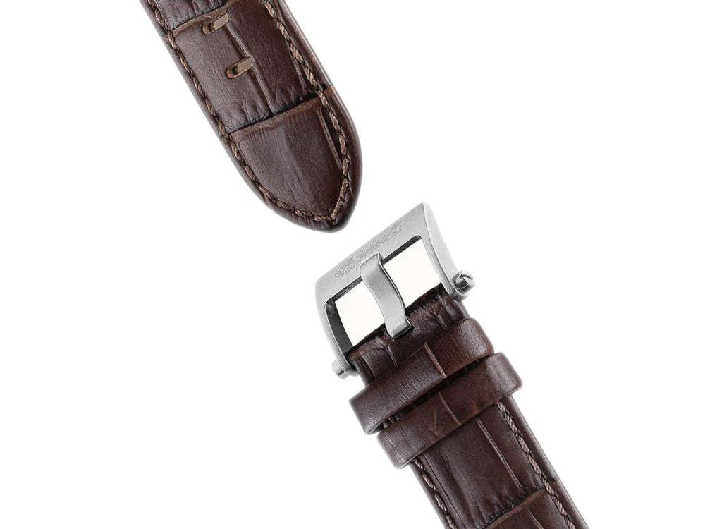 Ingersoll 1892 Orville Automatic Watch, 46 mm, White, Leather strap, I09307 - Image 7