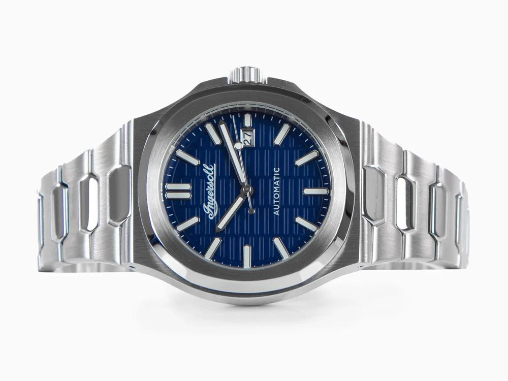 Ingersoll Catalina Automatic Watch, Stainless Steel 316L, 44 mm, Blue, I11801 - Image 7