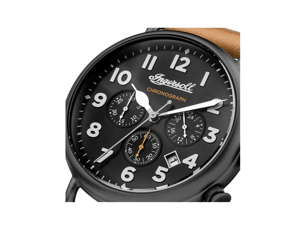 Ingersoll Trenton Quartz Watch, 44 mm, Black, Chronograph, I03502 - Image 3