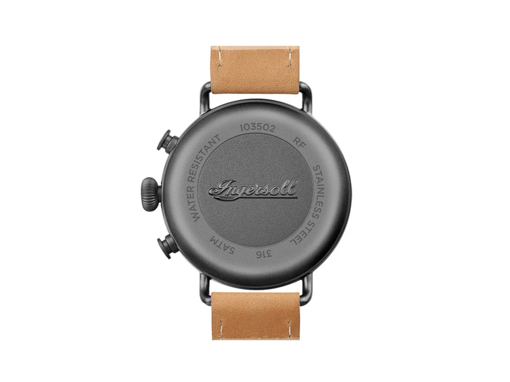 Ingersoll Trenton Quartz Watch, 44 mm, Black, Chronograph, I03502 - Image 4