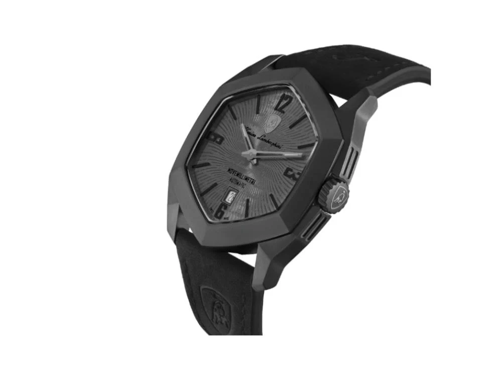 Lamborghini Novemillimetri Gray Automatic Watch, Titanium, 43 mm, TLF-T08-1 - Image 3