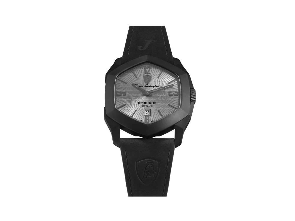 Lamborghini Novemillimetri Gray Automatic Watch, Titanium, 43 mm, TLF-T08-1 - Image 5