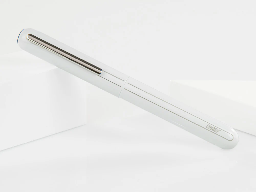 Lamy Dialog 3 Pianowhite Fountain Pen, Platinum-plated, White, 1228089 - Image 3