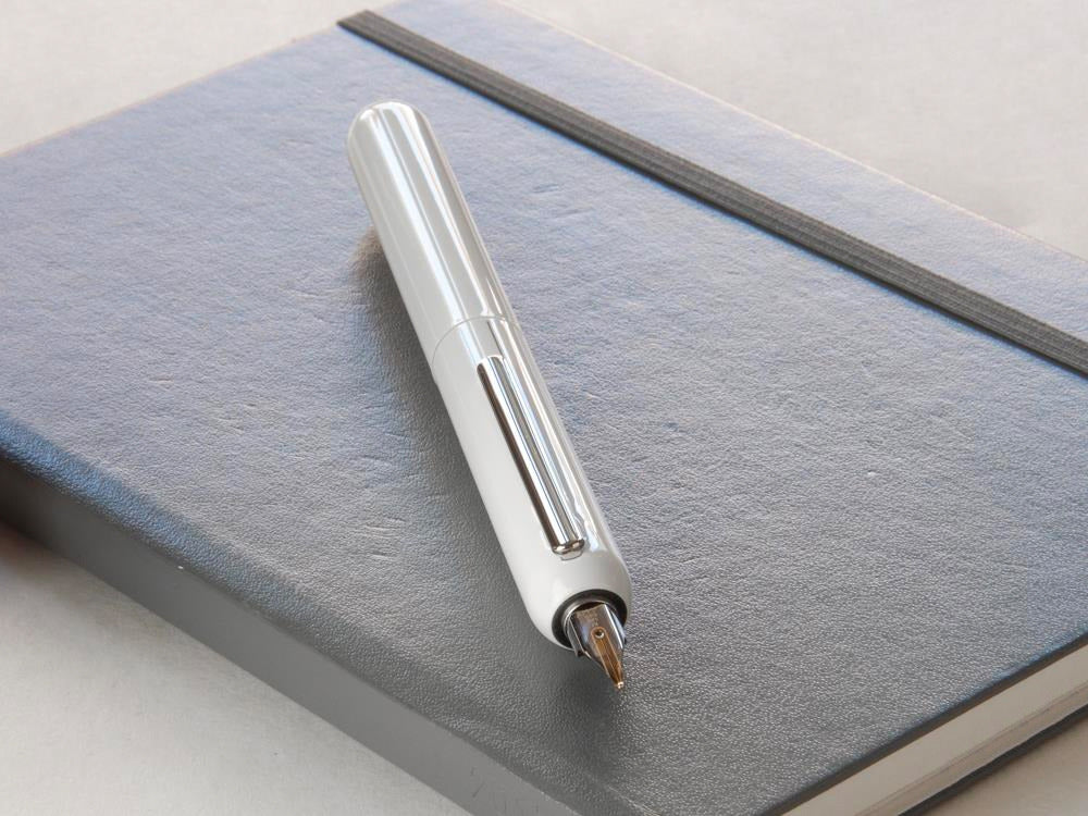 Lamy Dialog 3 Pianowhite Fountain Pen, Platinum-plated, White, 1228089 - Image 8