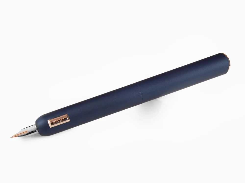 Lamy Dialog CC Fountain Pen, Lacquer, Rose Gold, Blue, Mat, 1234402 - Image 2