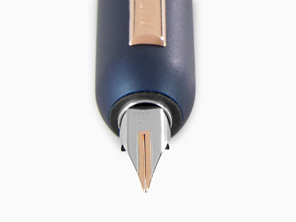 Lamy Dialog CC Fountain Pen, Lacquer, Rose Gold, Blue, Mat, 1234402 - Image 4