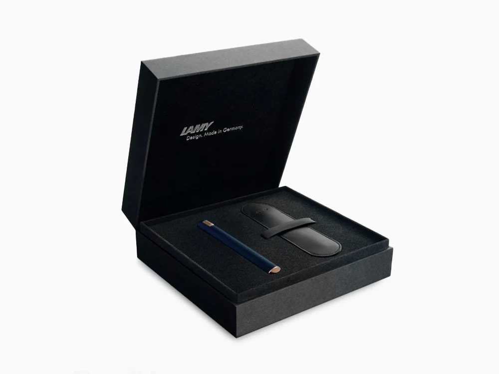 Lamy Dialog CC Fountain Pen, Lacquer, Rose Gold, Blue, Mat, 1234402 - Image 9