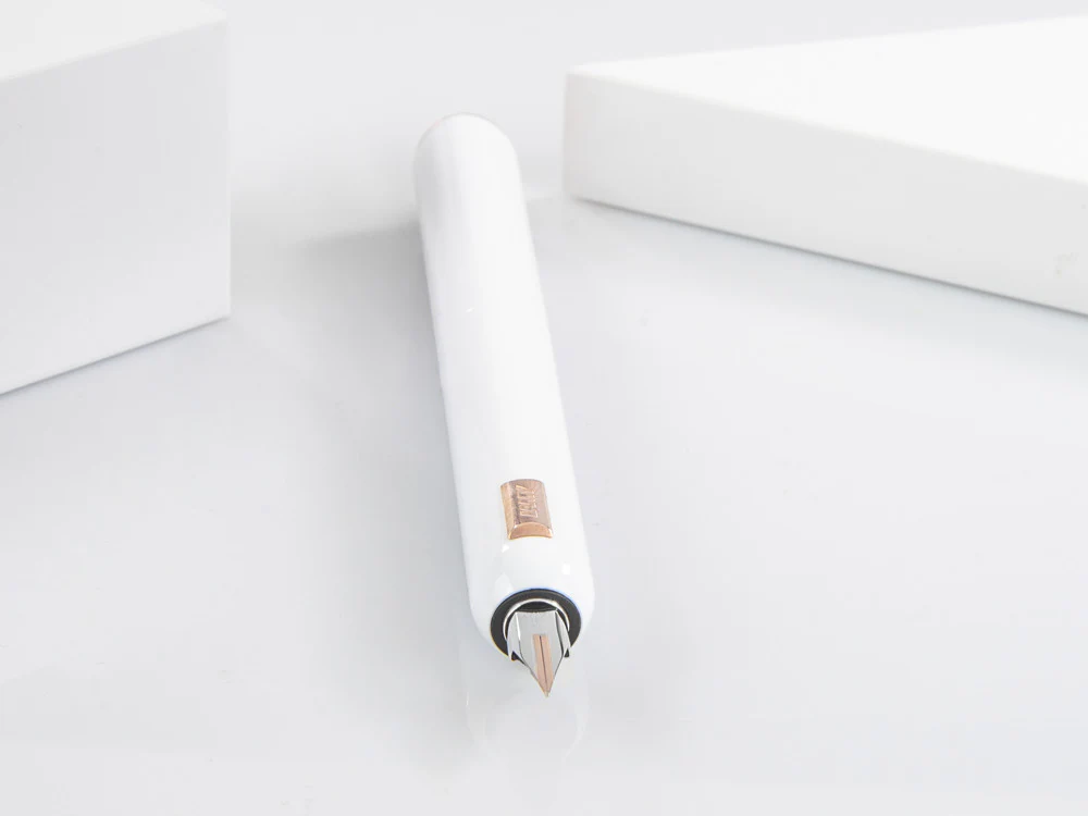 Lamy Dialog CC Fountain Pen, Lacquer, Rose Gold Plated, White, 1234405 - Image 4