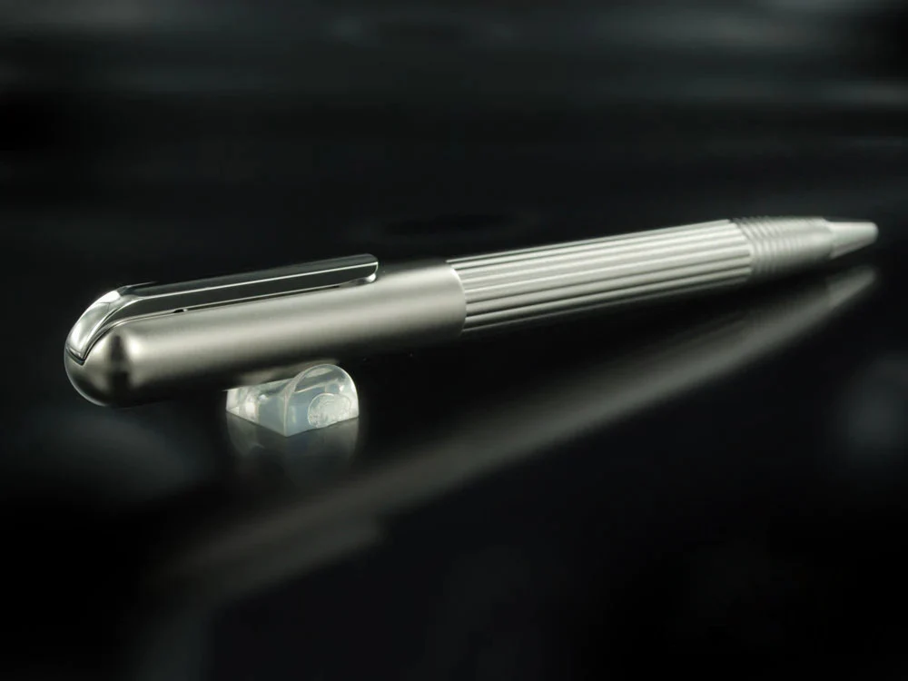 Lamy Imporium Ballpoint pen, Titanium, Guilloche, Platinum-plated, 1227956 - Image 6