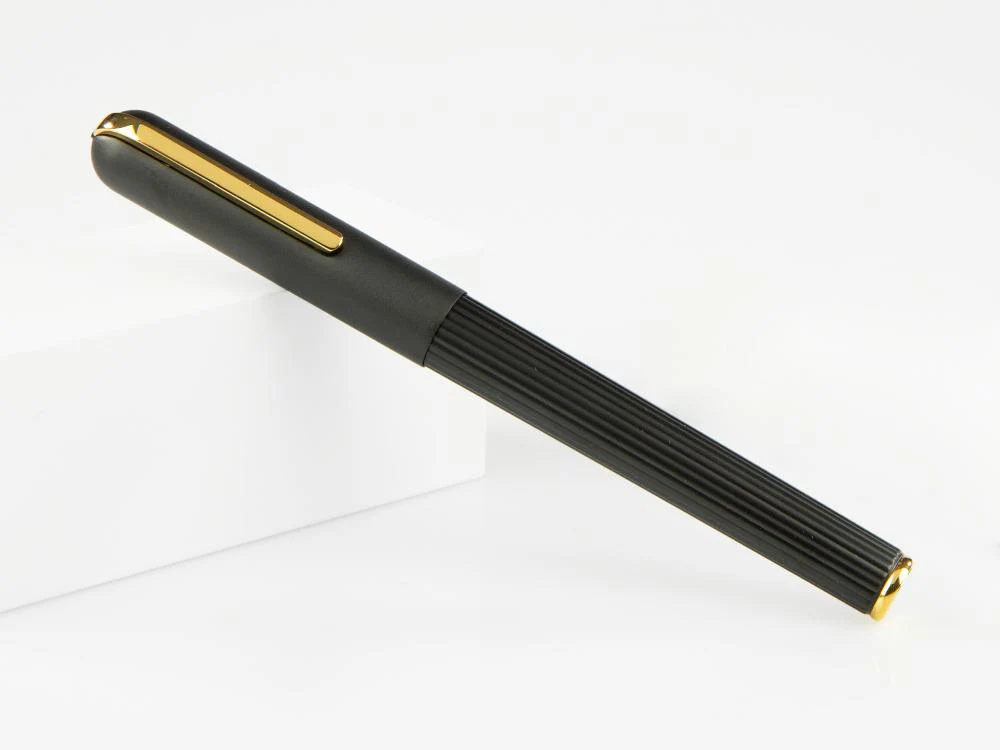 Lamy Imporium Fountain Pen, PVD, Black, Guilloche, Gold trim, 1227928 - Image 2