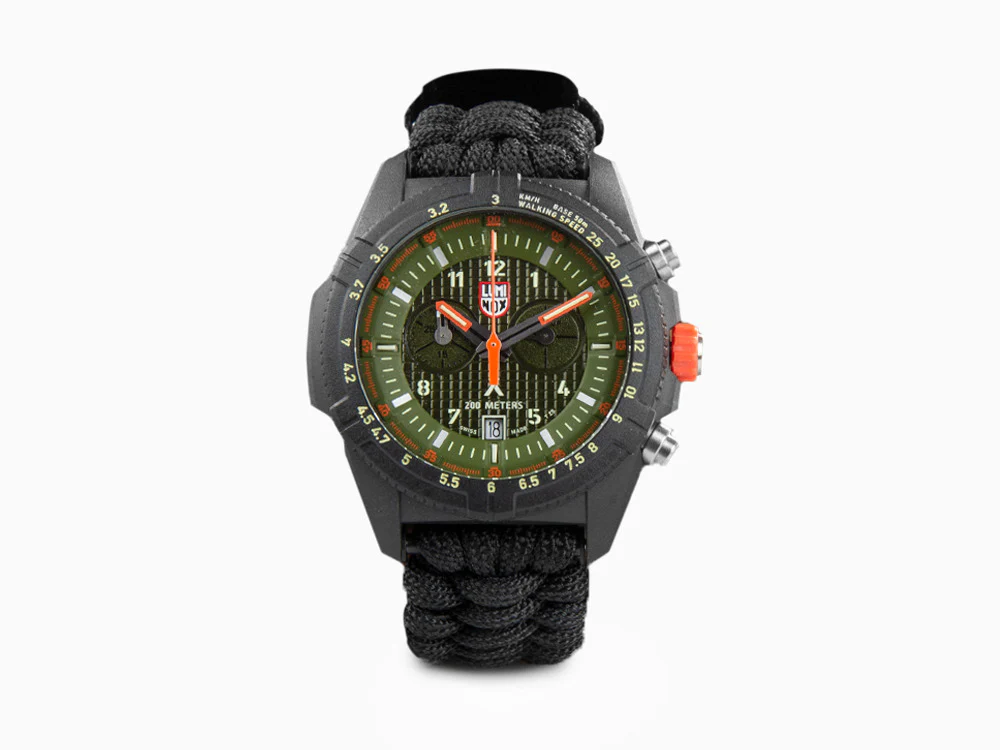 Luminox Bear Grylls Survival Land Quartz Watch, Green, 45mm, Paracord, XL.3797 - Image 2