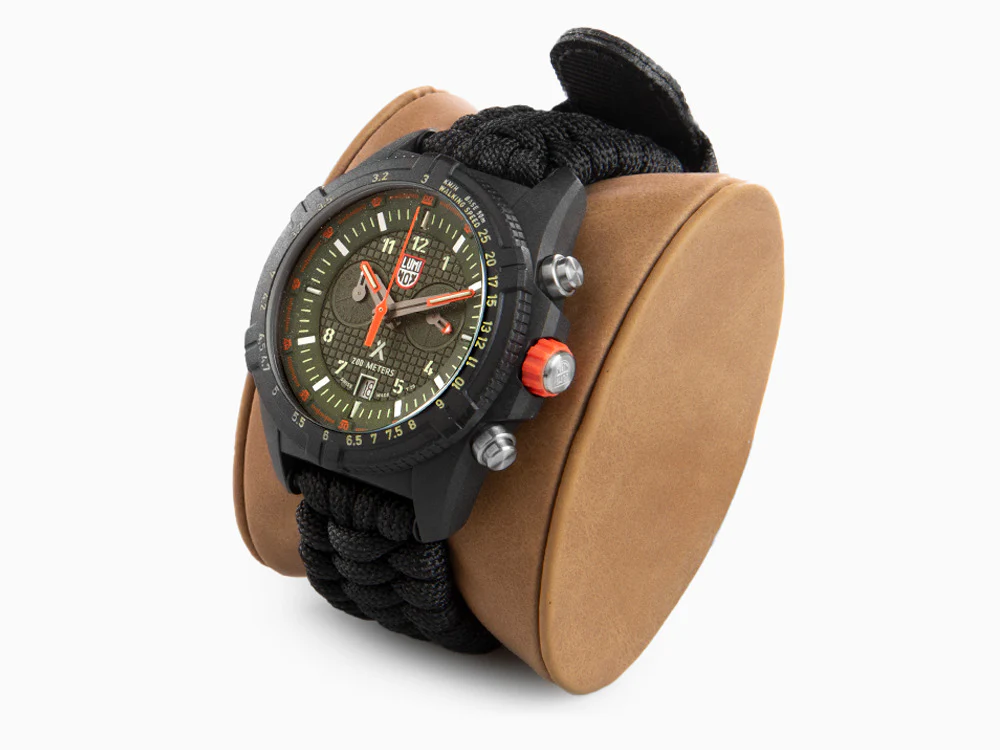 Luminox Bear Grylls Survival Land Quartz Watch, Green, 45mm, Paracord, XL.3797 - Image 4