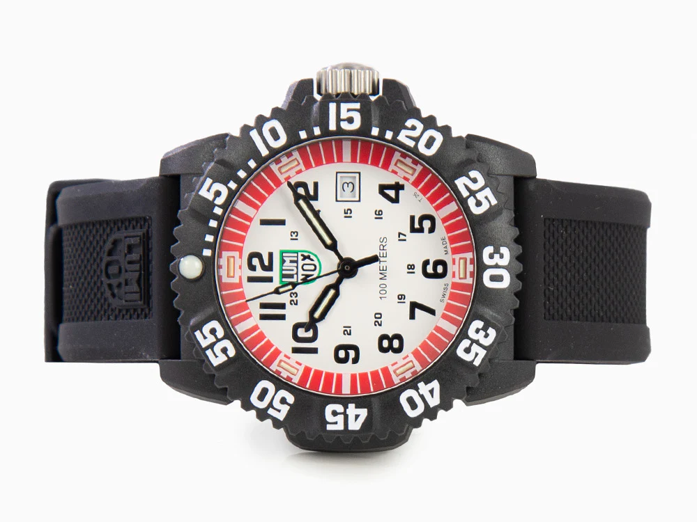 Luminox G-Collection Sea Lion Quartz Watch, White, CARBONOX™, 43 mm, X2.2057 - Image 7