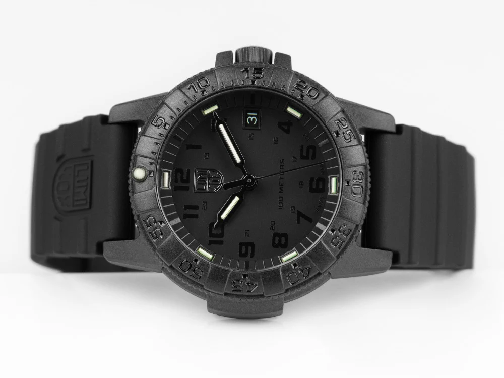 Luminox Leatherback Sea Turtle Quartz Watch, Black, Carbon, 39mm, 10 atm, Day - Image 7