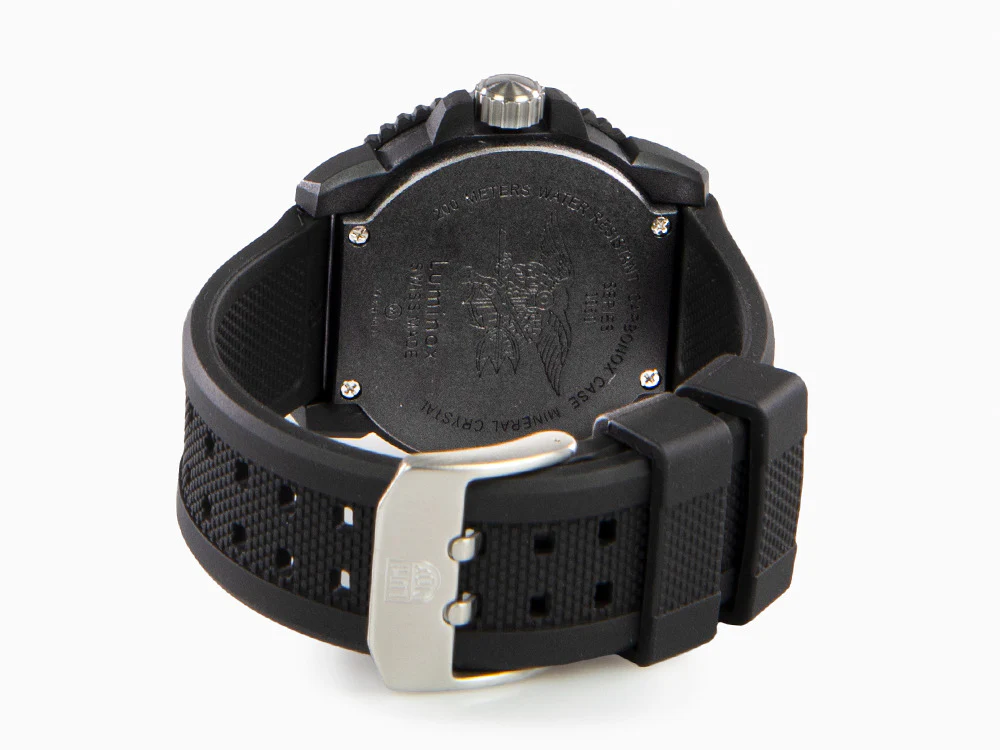 Luminox Navy Seal Colormark Quartz Watch, Carbon, Black, XS.3051 - Image 3