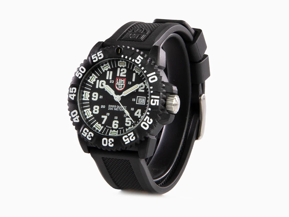 Luminox Navy Seal Colormark Quartz Watch, Carbon, Black, XS.3051 - Image 4