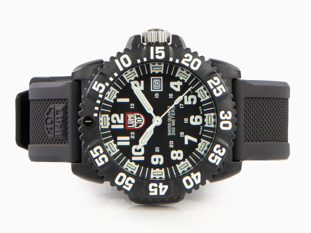 Luminox Navy Seal Colormark Quartz Watch, Carbon, Black, XS.3051 - Image 7